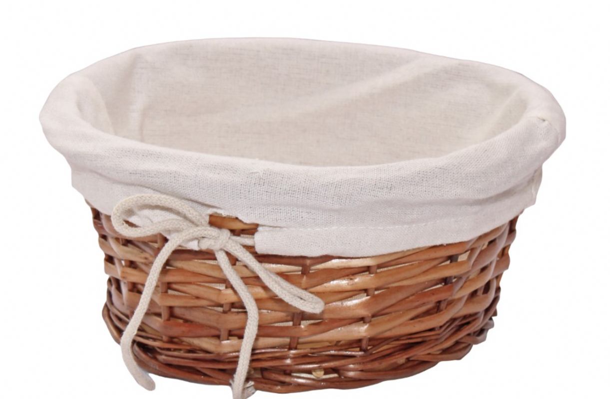 Košarica s tekstilom KPP 435 – 22 × 22 × 10 cm