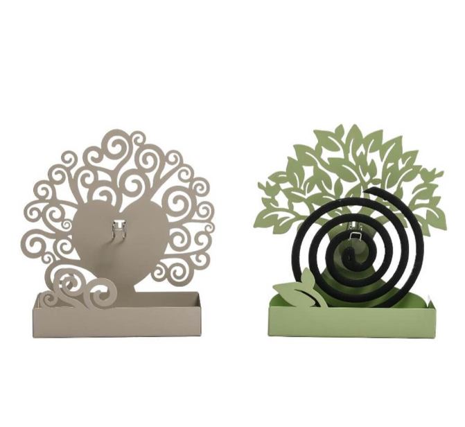 MHOME držač za spiralnu svijeću protiv komaraca – “Tree”, metal, više boja