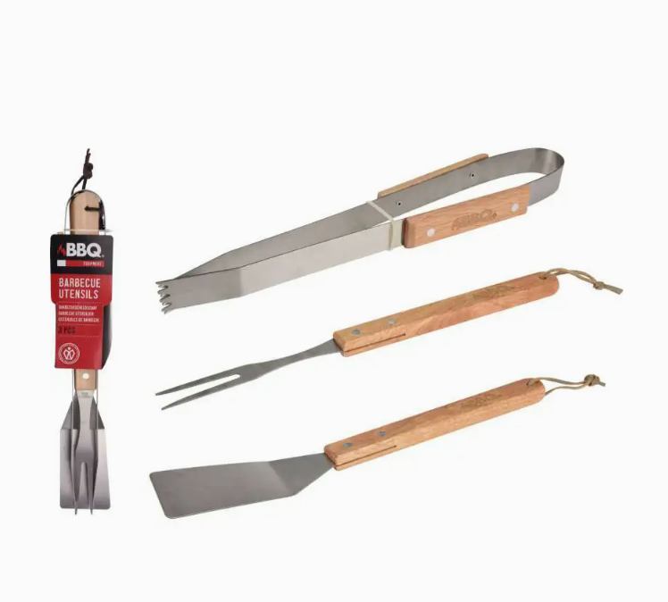 H&S pribor za roštilj 3-djelni Inox