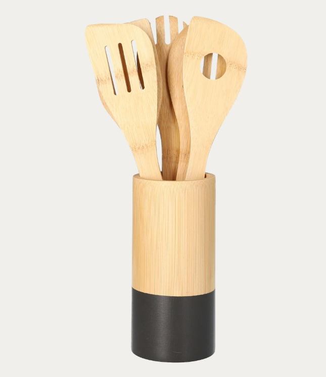 Set drvenih kuhača Bambou u posudi 30x6 cm 6/1