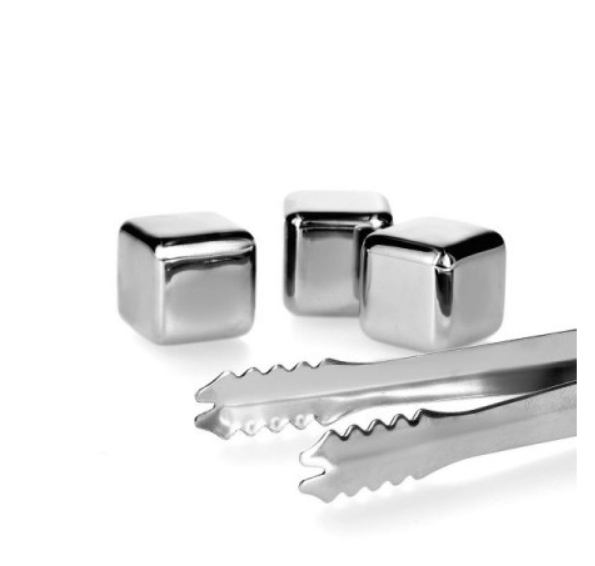Homla Alcole set inox kocki za piće – 8 kom + hvataljka