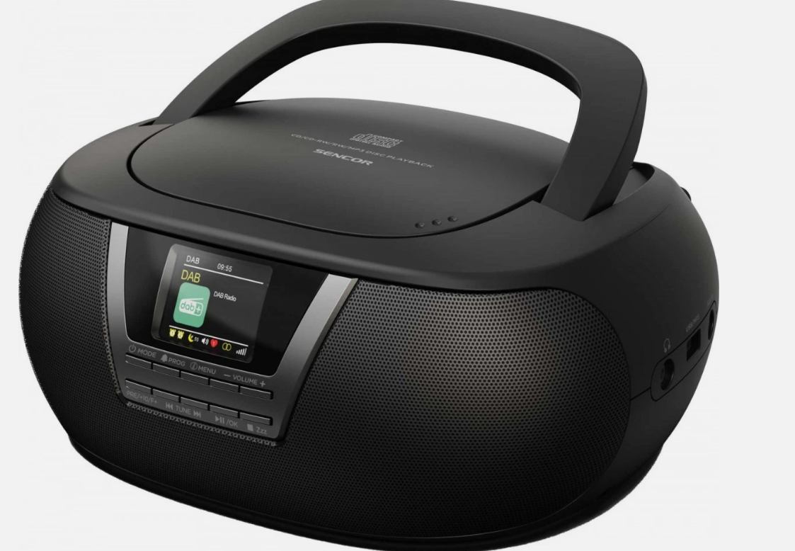 Boombox SENCOR SPT 6200DB – CD/MP3/USB, FM/DAB+, Bluetooth 5.3, 3 W RMS