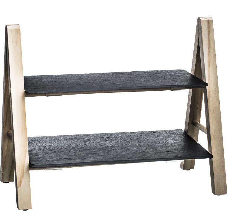  Dvoetažni stalak za posluživanje – SG, 30,3 × 20,3 × 4,7 cm