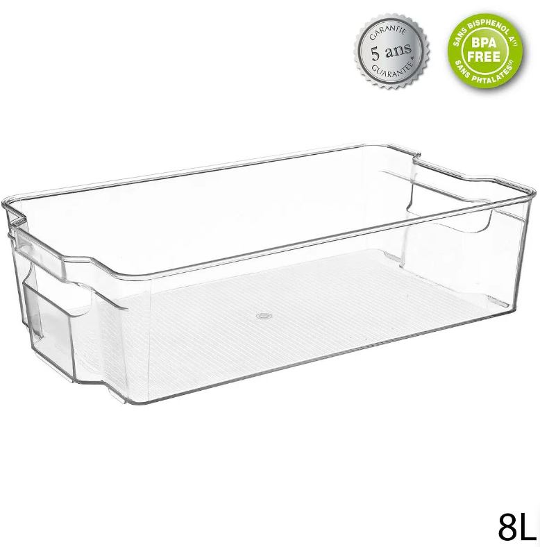 Organizator za frižider – 8 L, polietilen, 21,5 × 37 × 9,9 cm (FIVE)