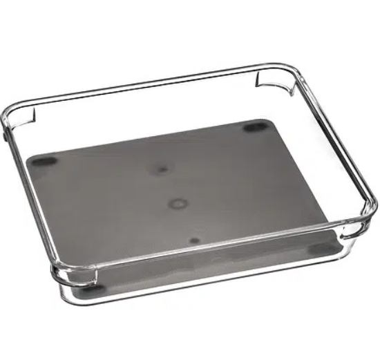 Organizator za ladicu 24x16x4,5 cm pet sivi