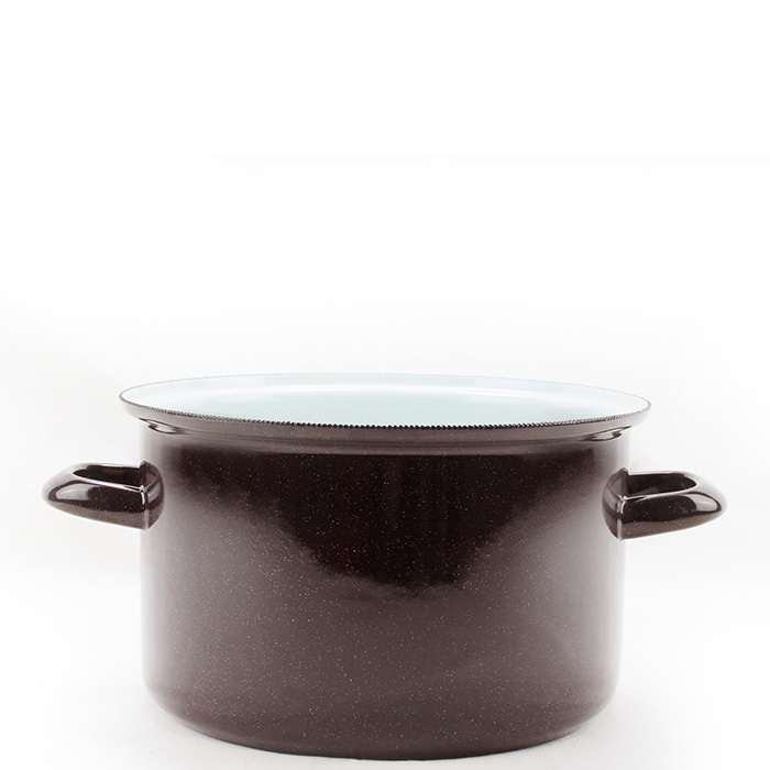 Emajlirani lonac STANDARD – 16 cm, 2 l, smeđi (SFINX)
