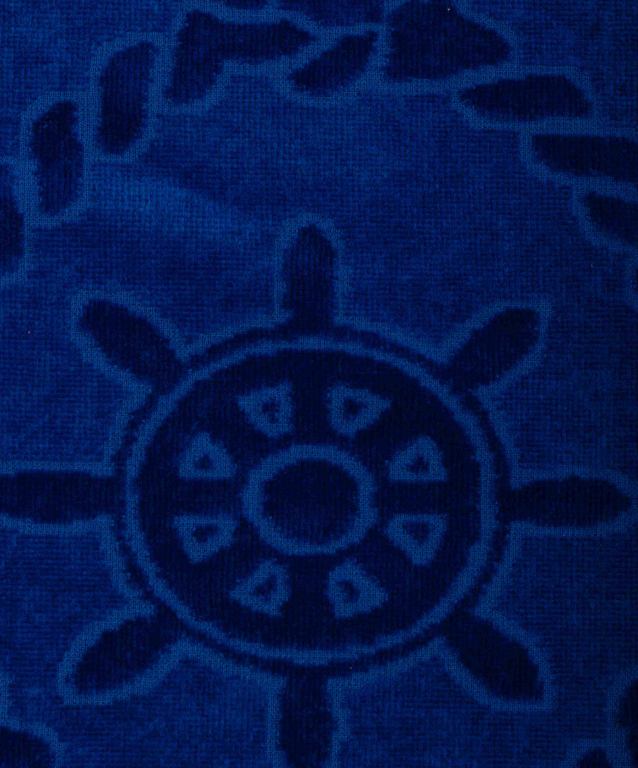Ručnik za plažu velour tamno plavi 86/190