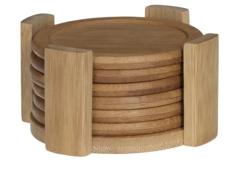 Set od 6 podmetača + stalak (bambus)