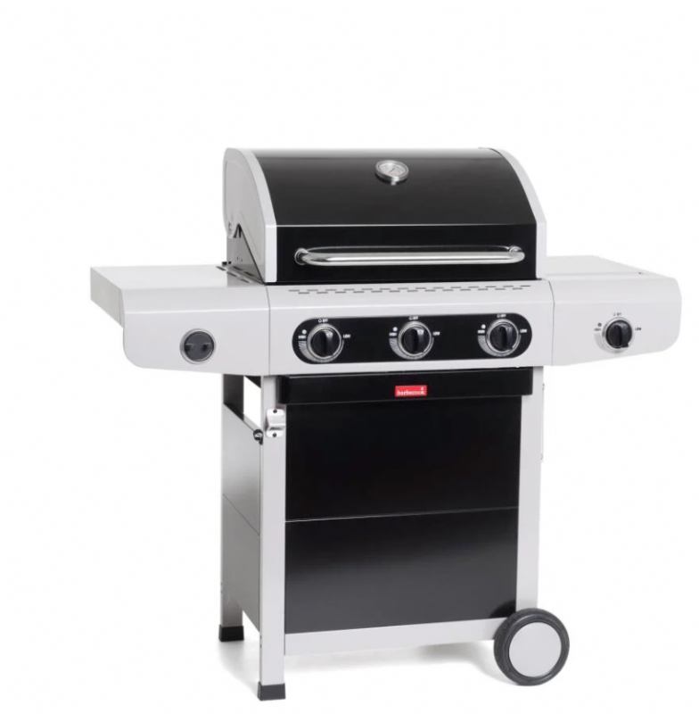 Barbecook Siesta 310 Black Edition plinski roštilj + plancha + plinski regulator