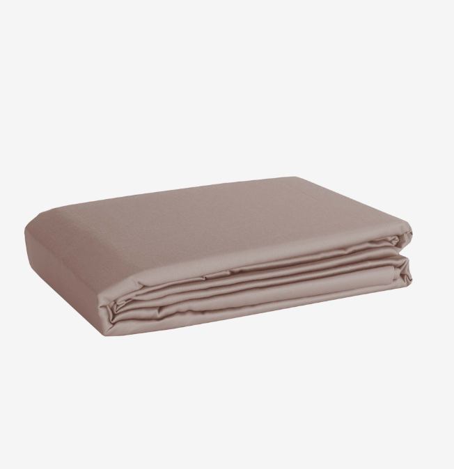 Satenska pamučna plahta s gumicom – smeđa, 100% pamuk, 125 g/m², dubina 30 cm160/200+30