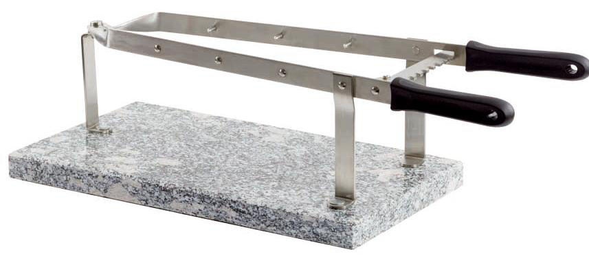 ILSA stalak za pršut – mramorna baza, inox, 25 × 45 × 18 cm