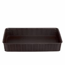 KOŠARICA PLASTIČNA ELEGANCE MOKA  35,5*26*6cm