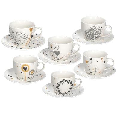 SET ŠALICA ZA ČAJ/KAVU 6KOM