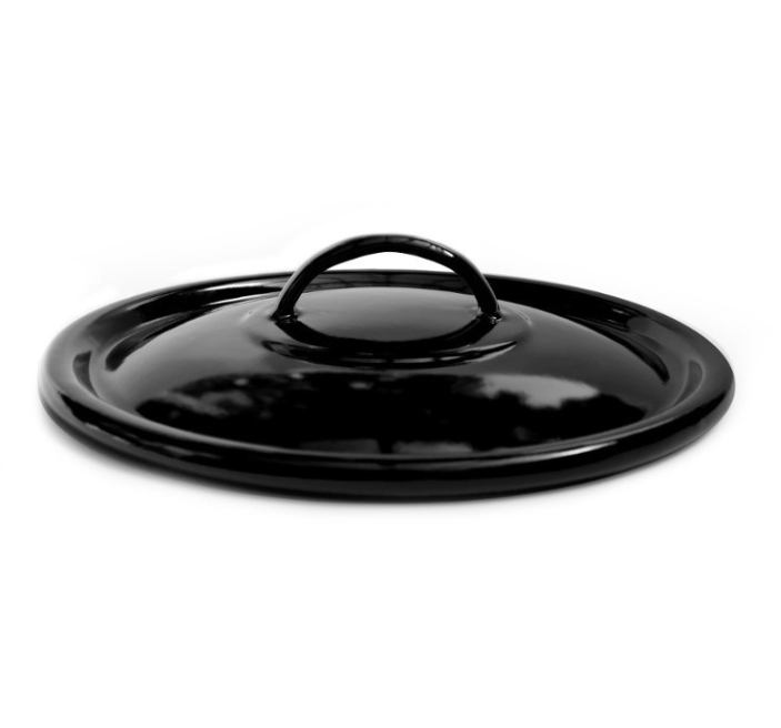 Poklopac emajlirani – fi 36 cm, crni