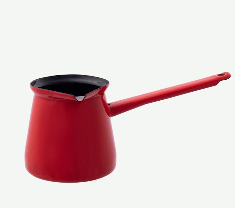 Džezva emajlirana – 5 cm, 0,30 L, crvena