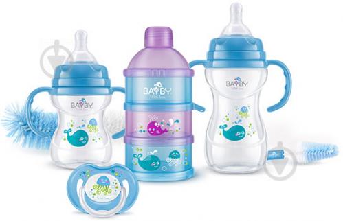 BAYBY POKLON SET 6+ m PLAVI